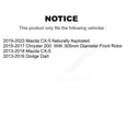 thumbnail image 2 of CMX Front Ceramic Disc Brake Pads CMX-D1623 for Car Mazda CX-5 Chrysler 200 Dodge Dart, 2 of 9