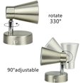 thumbnail image 3 of TRAHOO-DLLT Track Light Plug-in, Industrial Wall Sconce Light Mini Directional Wall Spotlight, Flush Mount Ceiling Spot Light Fixtures for Bedside, Hallway, Headboard Picture, Kitchen, Bedroom, Warm, 3 of 4