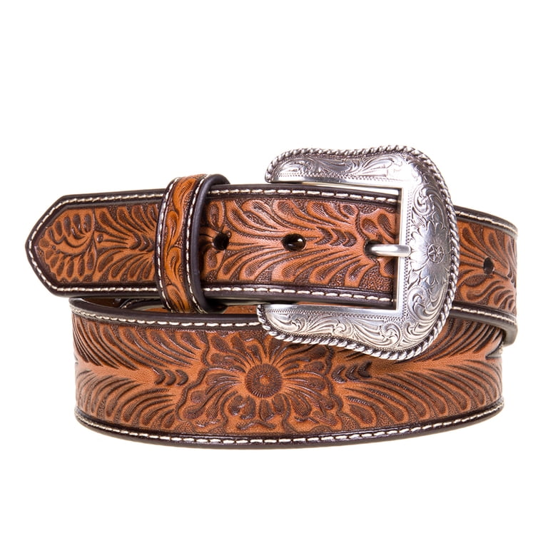 M&F Western Mens MF Embossed Concho Belt 38 Leather 