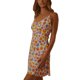 thumbnail image 4 of Txlixc Vestido de tirantes para mujer, tirantes finos, cuello en V, estampado de flores, ajustado, minivestido de verano para fiesta de club Txlixc  Moda, 4 of 7