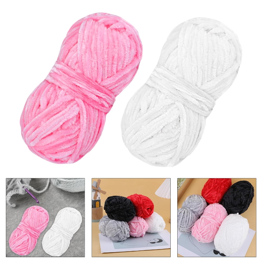 10 Rolls Knitting Yarn Chenilles Yarn Soft Baby Yarn Crochet Yarn Blanket Yarn for Yarn Project Sweater Hat Scarves