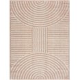 thumbnail image 2 of Hauteloom Allard Living Room, Bedroom Machine Washable Area Rug - Contemporary - High Pile - Peach, Beige - 2' x 2'11", 2 of 11