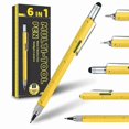 thumbnail image 1 of 6-In-1 Multitool Pen: Stylus, Ruler, Level, Screwdriver - Perfect Gift With Refills, 1 of 5