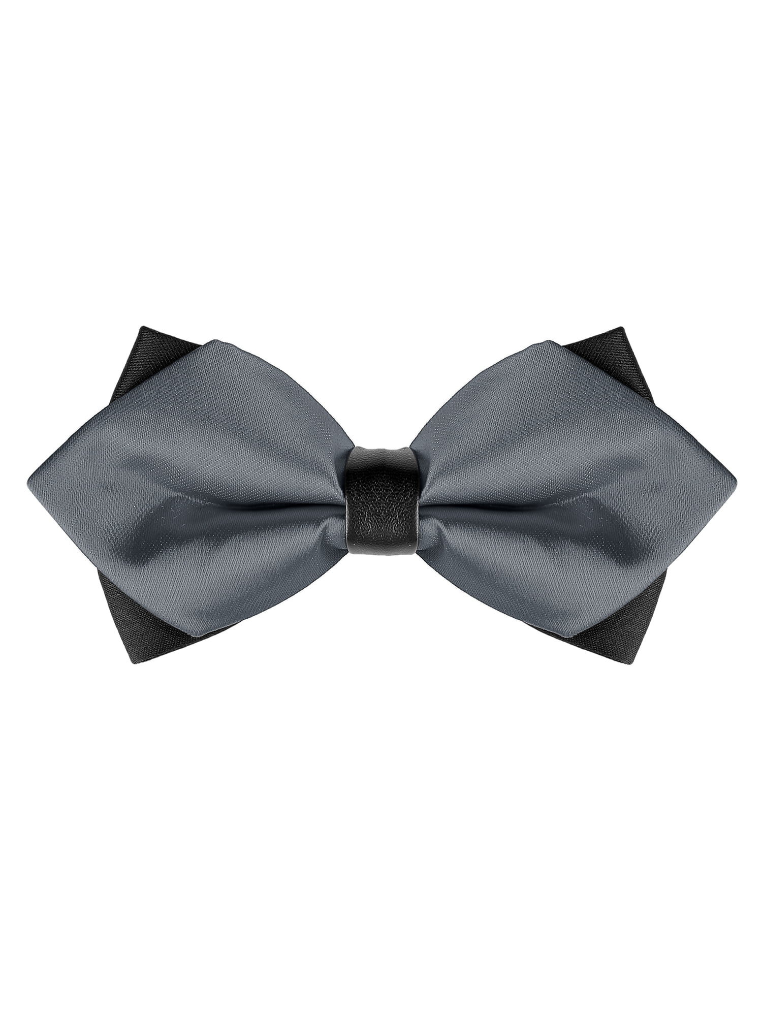 Various Grey Shades Striped Black Textured Bow Tie Pre-tied Adjustable Wedding 