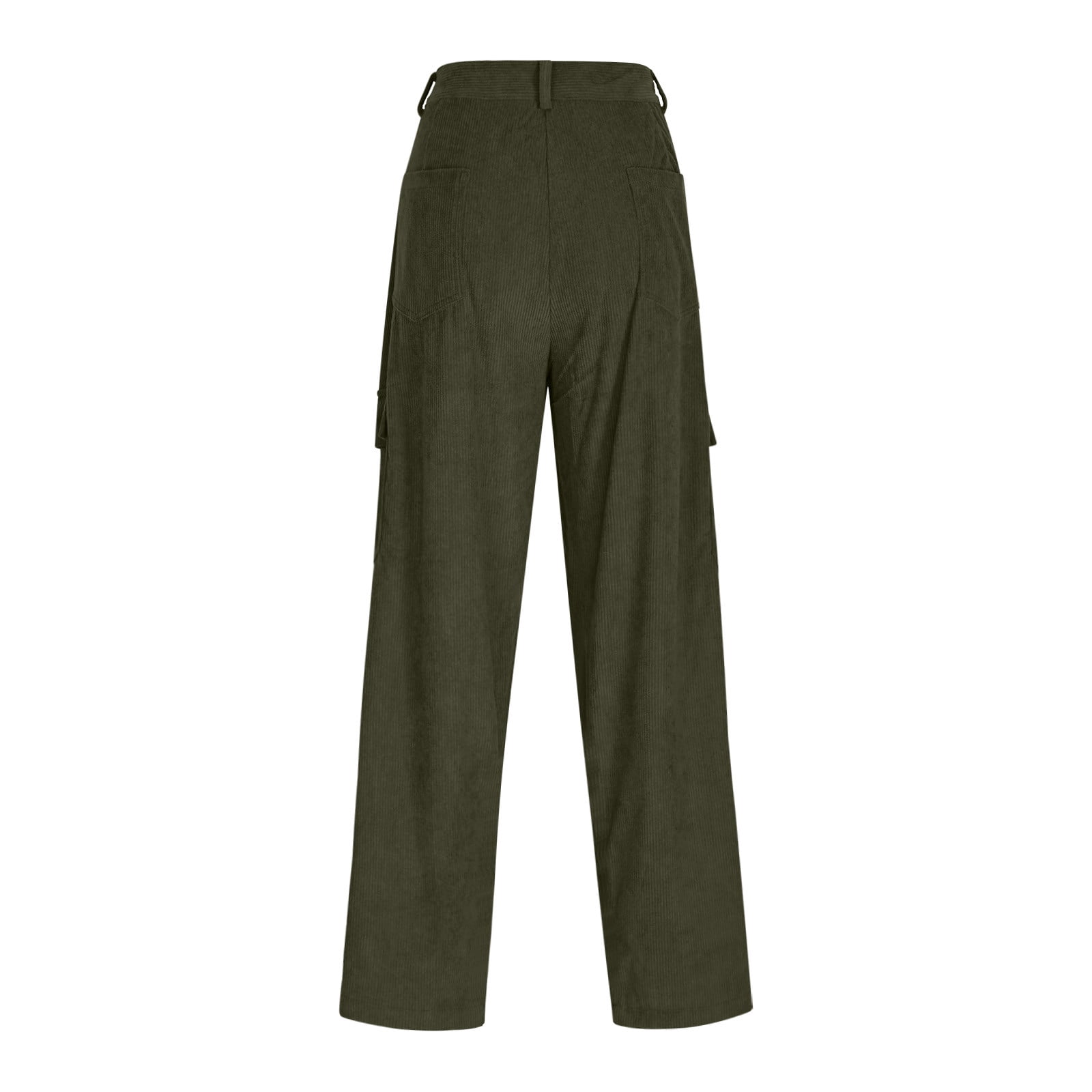 Iugvhana Cargo Pants for Men Casual Button Zipper Corduroy Long
