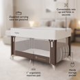 thumbnail image 2 of Foundations SnugFresh Elite Parc de Voyage avec Housse Lavable, Roues et Matelas, Sahara, 2 of 7