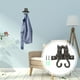 thumbnail image 2 of 1 perchero de pared vintage con forma de animal para ropa (negro), 2 of 7