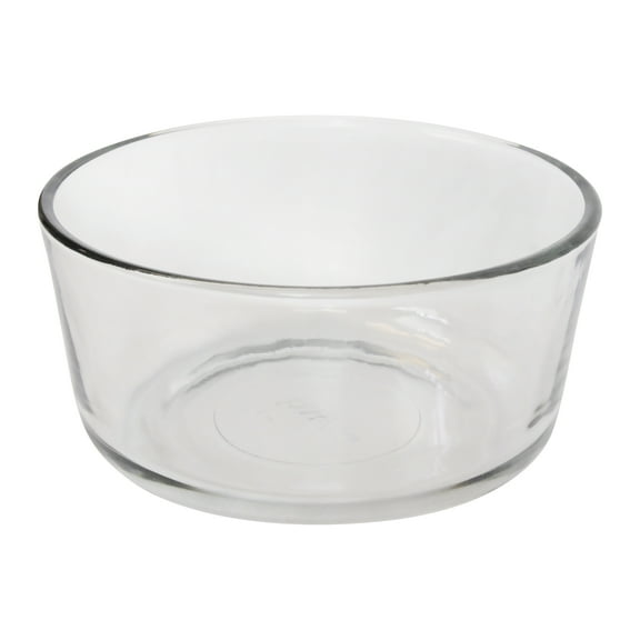 Pyrex 7201 4-Cup Round Clear Glass Food Storage Bowl