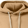 thumbnail image 5 of Fgnfyis Men Color Blocked Drawstring Pocket Hooded Sweatshirt Casual Loose Comfortable Business Men's Fashion Hoodies & Sweatshirts Khaki L, 5 of 5