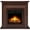 Pearl White, variant on KISSAIR Electric Fireplace Mantel Wooden Surround Firebox, Free Standing Fireplace, with Remote Control, Adjustable LED Flame, 750W/1500W -White