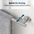 thumbnail image 5 of Barra Para Toallas De Níquel Cepillado Toalleros De 30 Pulgadas Para Baño Montado En La Pared Espesar Sus304 Acero Inoxidable Soporte Para Toallas De Mano Resistente Organizador Accesorios De Baño Lon, 5 of 5