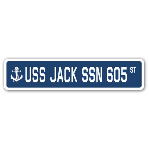 USS JACK SSN 605 Street Sign us navy ship veteran sailor gift