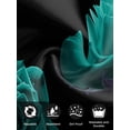 thumbnail image 7 of Teal Blue Rose Cloth Napkins Set of 6 Reusable Dinner Napkins, Vintage Abstract Garden Flower Floral Black Cocktail Napkin Washable Table Napkins for Wedding/Holiday Party/Baby Shower 20"x20", 7 of 7