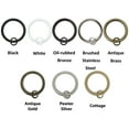 thumbnail image 5 of Urbanest Solid Metal Window Drapery Curtain Panel Ring With Eyelet 1.5"" Inner Diameter Fits Up To 1.25"" Rod Set Of 28 - Black, 5 of 5