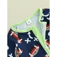 thumbnail image 6 of Bagilaanoe Newborn Baby Girl Boys Fall Jumpsuit Print Long Sleeve Bodysuit 3M 6M 12M 18M Infant Zip Up One Piece Romper, 6 of 9