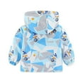 thumbnail image 4 of Godderr Toddler Boys Windbreakers Jacket for Kids Windbreaker Lightweight Hooded Windbreakers for 1-5y Spring Autumn Winter Zip Jacket Men's Handsome Warm Tops, 4 of 5