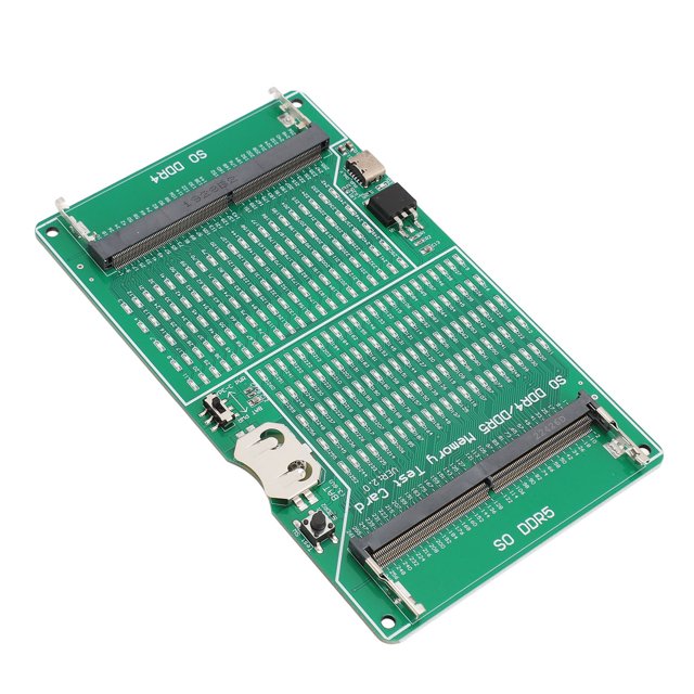 DDR4 DDR5 Testeur de Mémoire, Testeur de Fente Mémoire Indicateur LED Alimenté par Batterie pour Ordinateur Portable