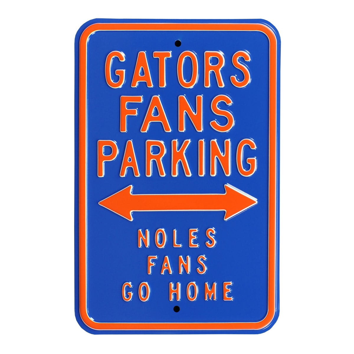 Team Color 36 x 6 NCAA The Gator Nation Logo Street Signstreet Sign