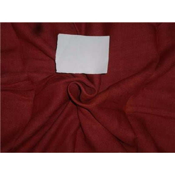Heavy Linen Brick Red Color Fabric 58" wide Cut Length of 2 yards