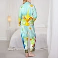 thumbnail image 5 of Lsque Pikmin Pattern Long Sleeve Pajama Set for Women - Soft 2-Piece Sleepwear and Loungewear Set with Pockets, Comfy Nightwear, 5 of 8