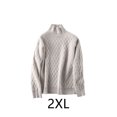 thumbnail image 2 of Qarigey Suéter de cuello alto de invierno y otoño para mujer, jersey de Color sólido para fiesta de niñas, ropa de abrigo de Cachemira para Prendas para la parte del cuerpo 2XL, 2 of 6