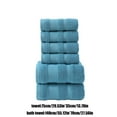 thumbnail image 2 of Soft Linen Luxury 8 Piece Towel Set, 2 Bath Towels 2 Hand Towels 4 Washcloths, 100% Cotton Turkish Towels for Bathroom, Blue Towel Sets, 2 of 10