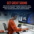 thumbnail image 2 of Plantronics Poly Blackwire 5220 Stereo USB-C Headset +3.5mm Plug +USB-C/A Adapter, 2 of 5