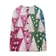 thumbnail image 5 of Chaqueta y abrigo informal de manga larga sin capucha para mujer, cárdigan de punto con estampado navideño informal, chaqueta abotonada, abrigo, blusa de poliéster para mujer, 5 of 5