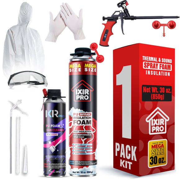 Kit de aislamiento de espuma en aerosol ixirpro Mega, 850 g