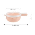 thumbnail image 3 of Shisuyan Plastic Handles Rice Wash Basket Double Layer Drain Basket Kitchen Fruit Vegetable Wash Colanders Kitchen Utensils, 3 of 9
