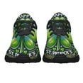 thumbnail image 5 of Happy St Patrick's Day Shamrock Irish Shoes Sneakers Black Size 7, 5 of 7