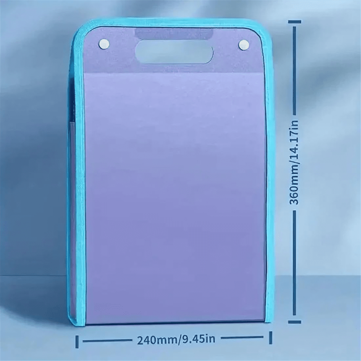 4PCS Extended Waterproof Folder, Vertical File Manager with Handle 13 Pocket A4 Multi-Page Portable Office Folders C