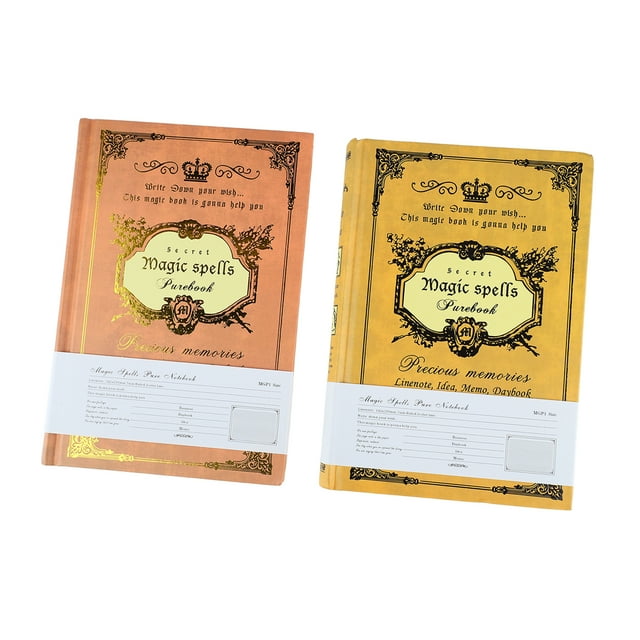 Ruled Paper Notebook, Thickened Exquisite Hot Stamping A5 Notebook 2 Pieces For Office