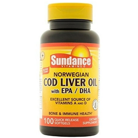 Sundance Norwegian Cod Liver Oil with EPA/DHA Quick Release - 100