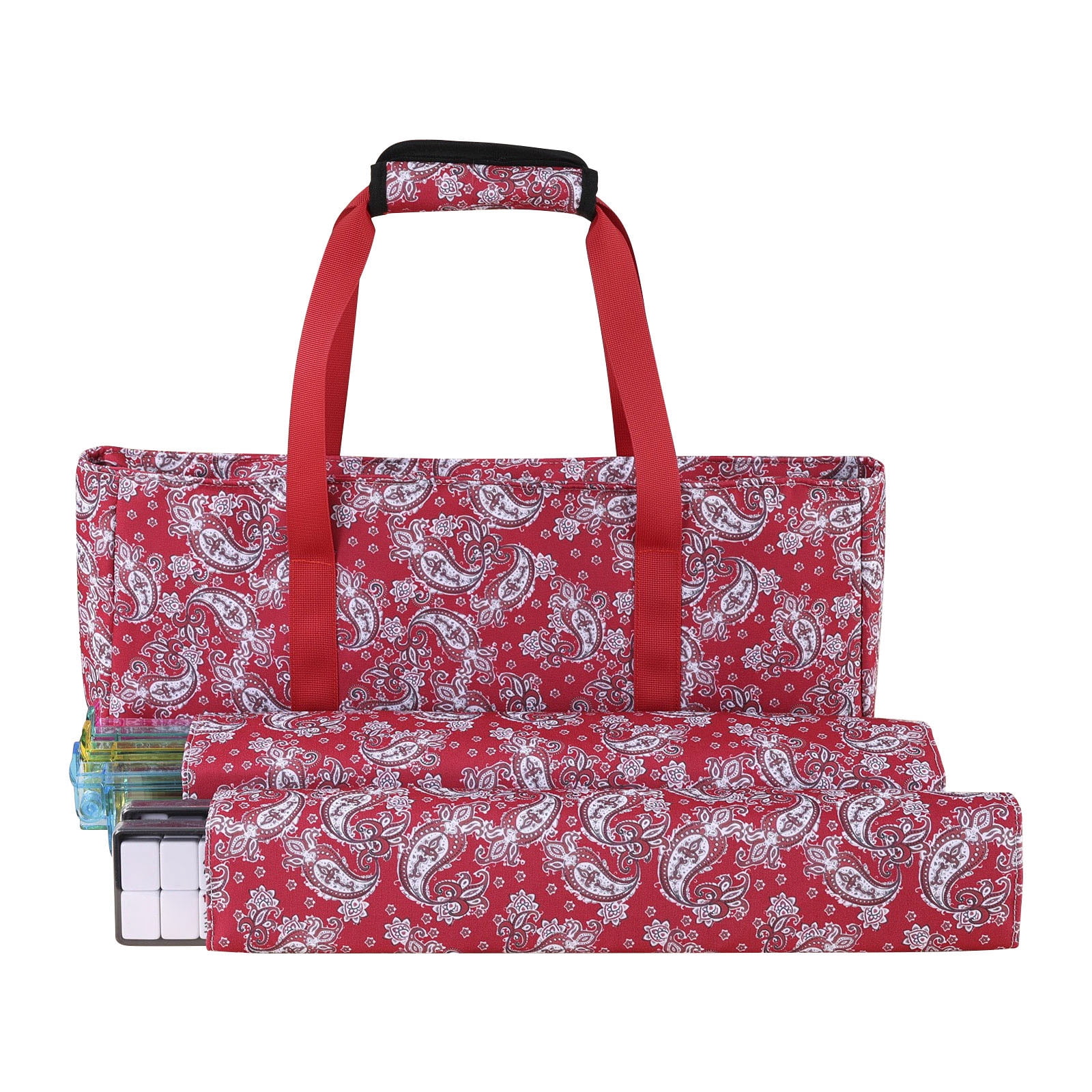 Sturdy Waterproof Mahjong Carrying Case With Multiple Compartments For Organized Storage And Convenient Transport