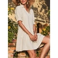 thumbnail image 4 of Vestido casual Dokotoo 2025 para mujer de verano beige talla M, 4 of 6