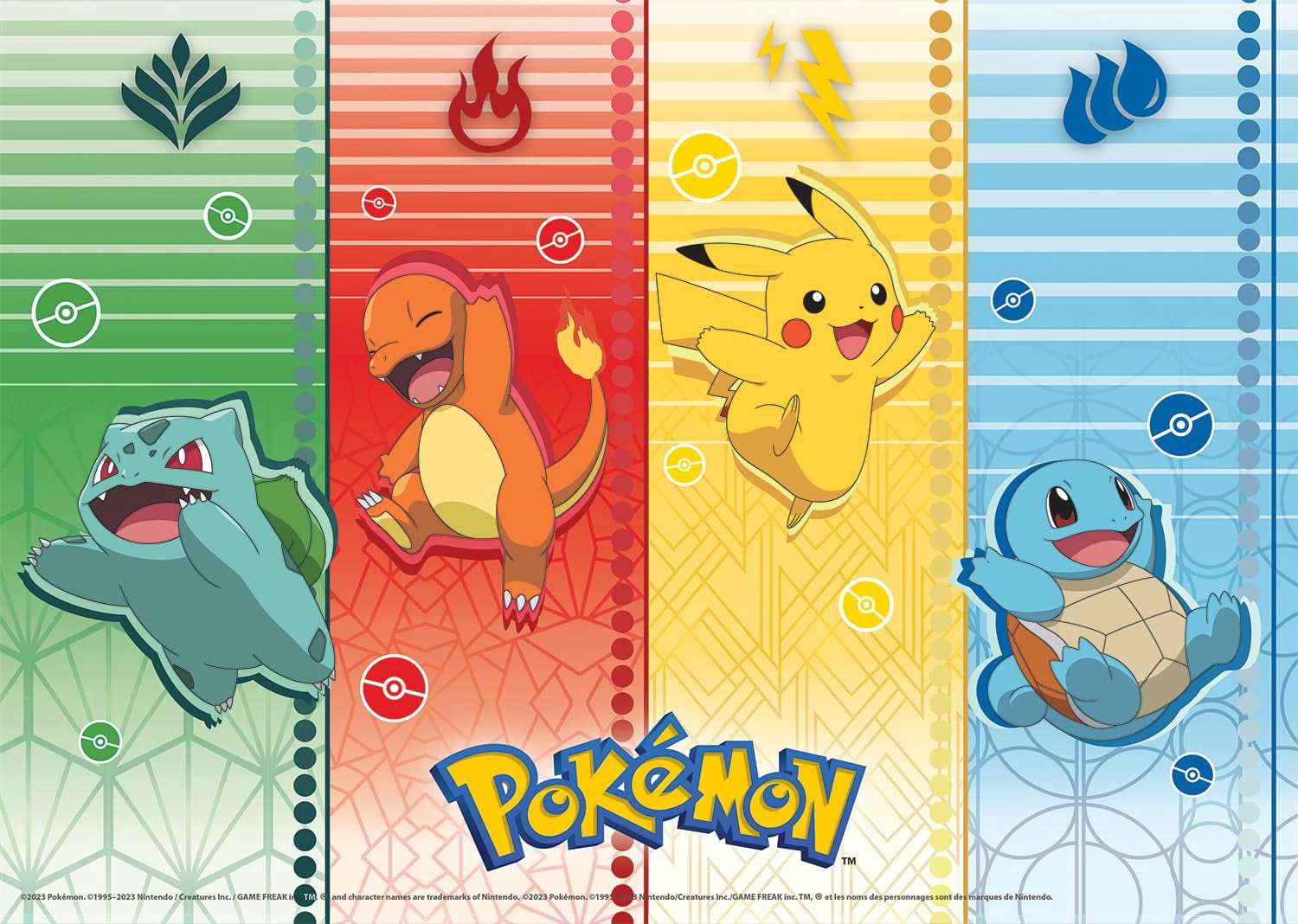 Buffalo Games Kids Pokemon 4-in-1 Multipack Interlocking Jigsaw Puzzles for Children Ages 6+