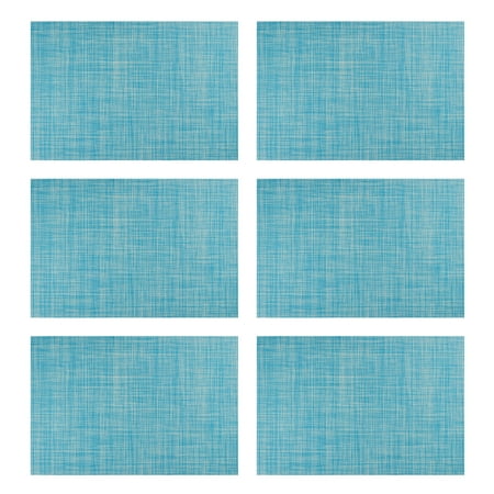 

6pcs Washable For Kitchen Non Slip Practical Heat Resistant Place Mat Home Decor
