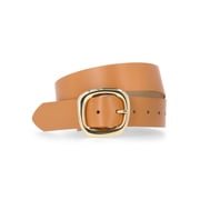 Women's Buckle Belt, XL, Tan