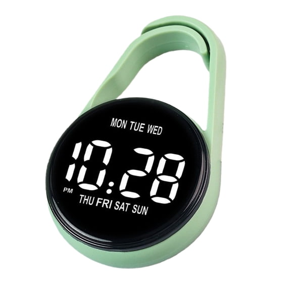 Misright Keychain Pocket Watch Digital Clock With LED Display and Touch Functionality