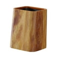 thumbnail image 3 of yotijay Can Garbage Bin Decorative Creative Waste Basket Wood Grain Waste Bin for Powder L Without Cover, 3 of 9