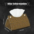 thumbnail image 5 of Fuzoiu Candy Corn Print Tissue Box Cover, PU Leather Tissue Holder,Decorative Facial Paper Organizer for Bathroom Living Room Bedroom Countertop Office Desk Car Home, 5 of 7