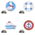 thumbnail image 1 of Set de broches con diseño náutico de dibujos animados de pato para mujeres y hombres, 1 of 3