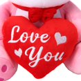 thumbnail image 4 of 13 Inches Valentine‘s Day Plush Rabbit Toy with Lights and Voice  Valentines Day Gift for Kids Adults, 4 of 6