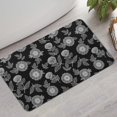 thumbnail image 2 of Pioneer Flower Floral Print Pattern Bathroom Rugs Mat, Non Slip Microfiber Bathroom Rug with Rubber Backing, Soft Mats for Bathroom Floor Tub Shower, 17"x30", 2 of 5