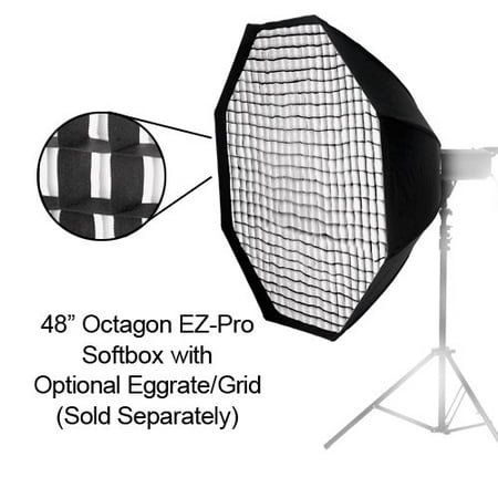 Pro Studio Solutions EZ-Pro 48in (120cm) Octagon Softbox with Soft Diffuser and Speedring Bracket, for Olympus Flash and Panasonic