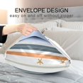 thumbnail image 4 of Yayeee Pillowcase Standard Size Set of 2 Satin Wrinkle Resistant Pillow Case, Nautical Pattern, 4 of 8