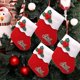 thumbnail image 2 of Paquete de 6 4 mini calcetín de Navidad, lindos calcetínes de Navidad rojos para regalo de Navidad kaili Sencillez, 2 of 5