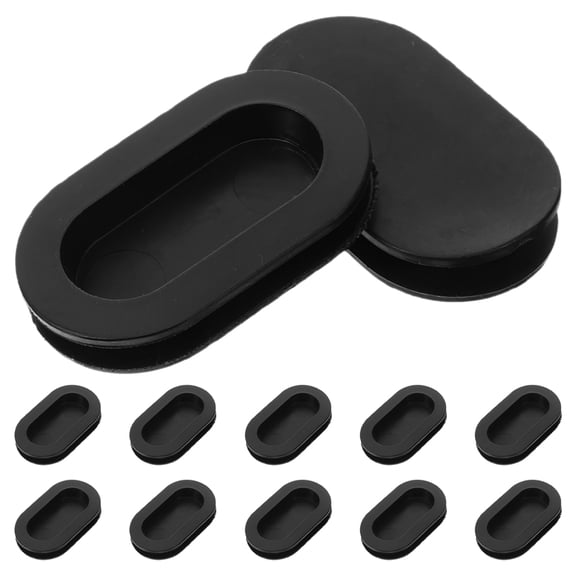 BRIGHTFUFU 12pcs Oval Piggy Bank Stopper Double Layer Rubber Plug Creative Coin Bank Bottom Seal Replacement Plug For Money Saving Box