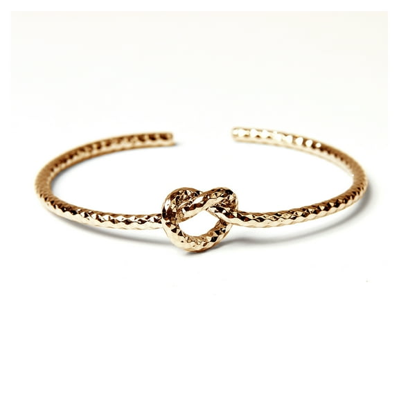 Amrita Singh Textured Gold-tone Brass Knot Cuff